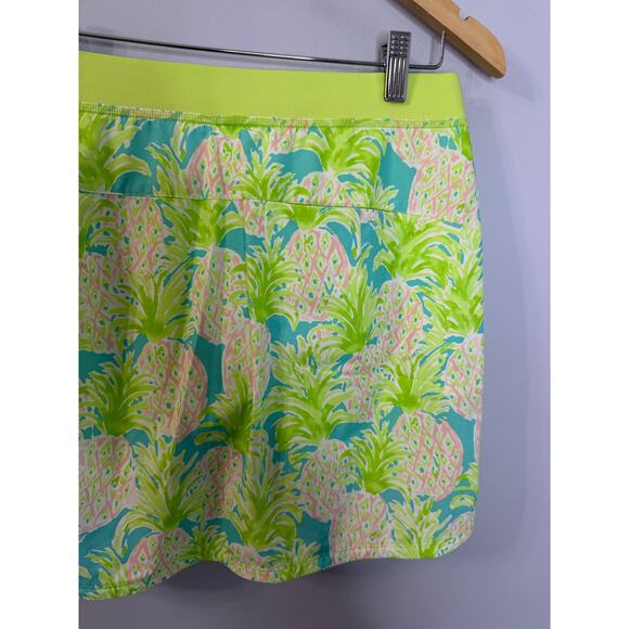 RLX Ralph Lauren Women Performance Golf Tennis Skort Skirt Green Pineapple Sz S - Picture 6 of 9